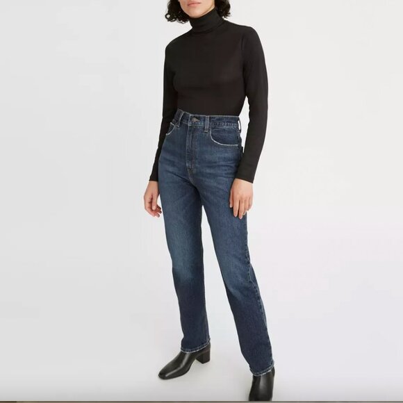 Levi's® Premium 70s High Rise Slim Straight Women's Jeans Size 26 Quiet Luxury - Picture 1 of 9